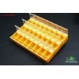 迷你 24格(18*18) 獨立式防靜電零件盒/螺絲盒(黃色)