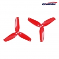 GEMFAN 2540 2.5吋3葉/室內穿越機螺旋槳/正反槳(紅色/4對裝)